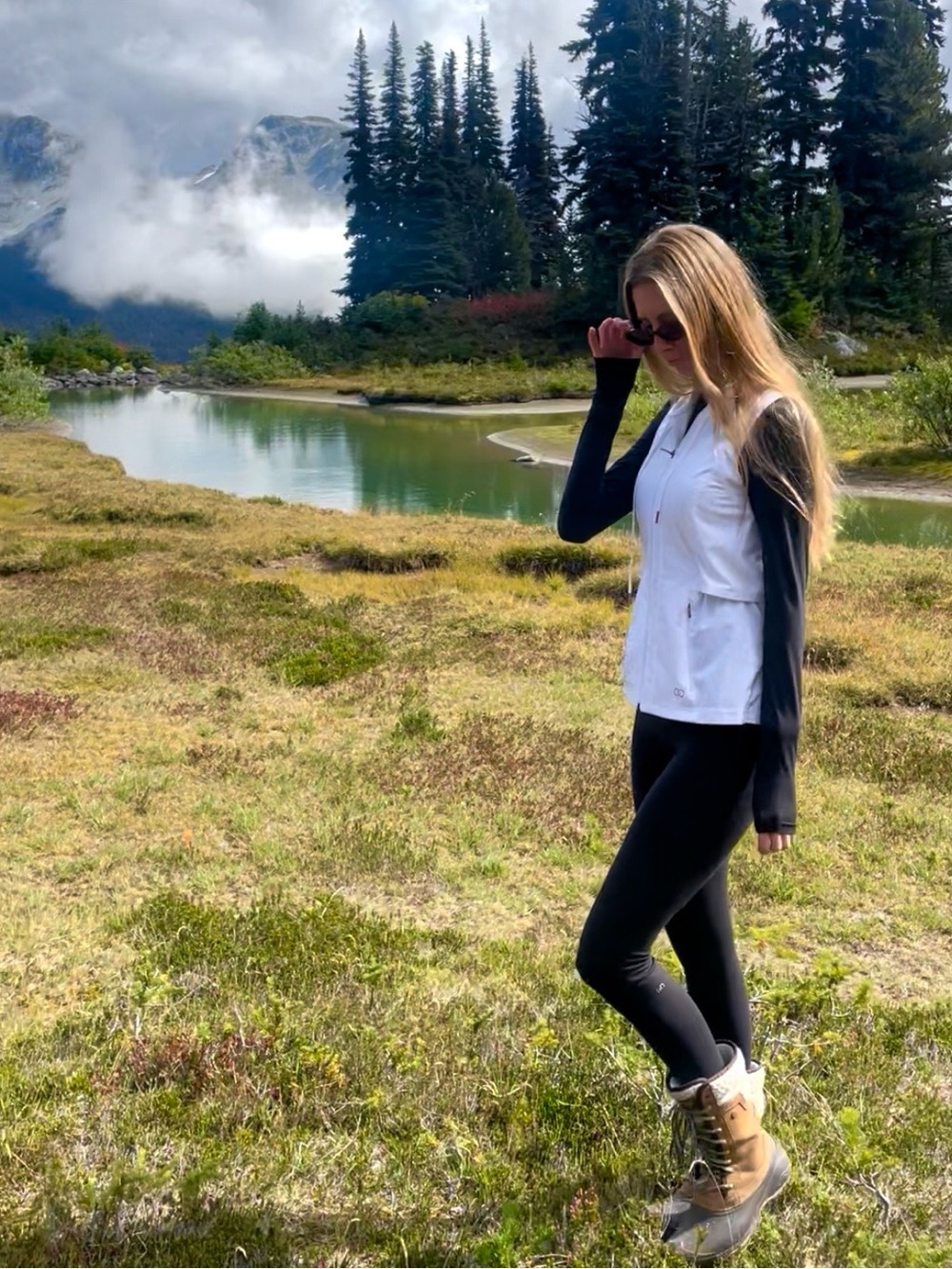 Women’s White Active Vest